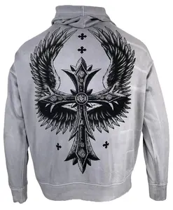 Xtreme Couture By Affliction Unisex Oversized Boxy Pullover Hoodie Uprising