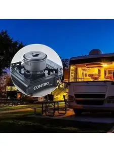 1-3 Persons Foldable Picnic BBQ Pot Set for Outdoor Camping RV Use for Induction Cooker Portable Travel-Friendly