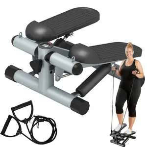 Steppers for Exercise, Space-saving Stair Stepper with Resistance Bands, Mini Stepper for Home And Office Use with 330LBS Loading Capacity, Hydraulic Fitness Stepper with LCD Monitor senior citizen
