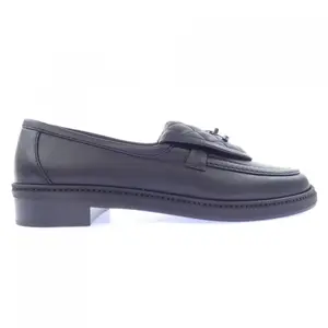Pre-owned CHANEL Lambskin Small Leather Goods Turnlock Moccasin Loafers