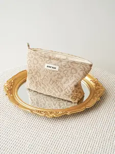 Fashion Leopard Pattern Makeup Bag, Large Capacity Cosmetic Storage Bag, Portable Zipper Makeup Organizer Pouch, Versatile Storage Bag for Travel & Daily Use, Travel Essentials Bag, Travel Cosmetic Bags, Travel Beauty Bag