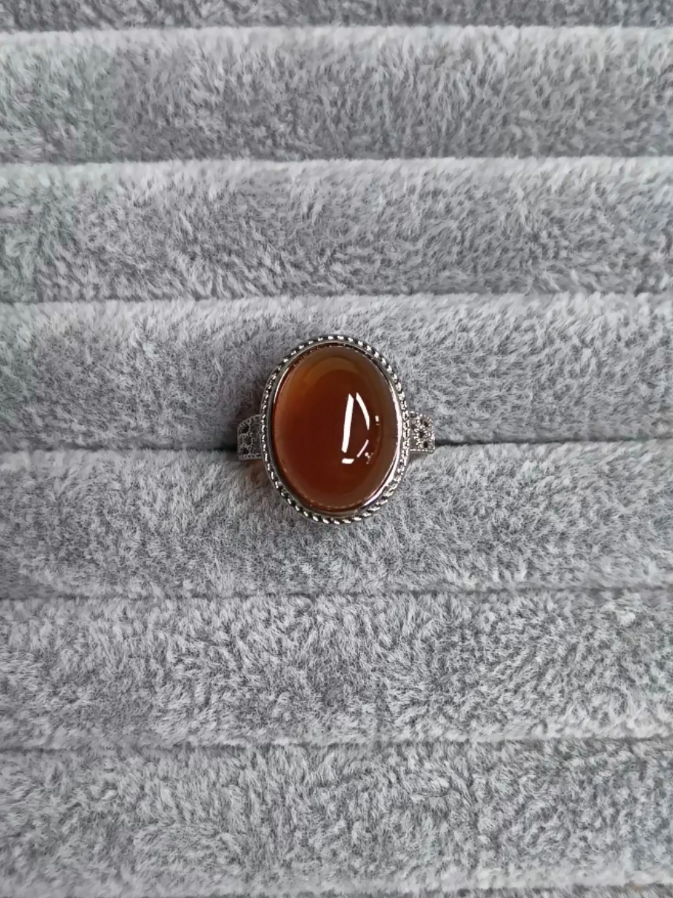 Liz(17941)gc.Orange agate cabochon