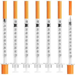 1ml 31G 1/4 Inch(6mm) Syringes for Lab Dispensing Supplies, Individually Wrapped, Pack of 20