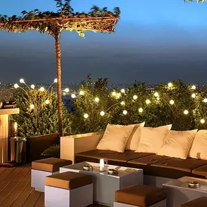 Solar Outdoor Lawn Lights, Waterproof LED Garden Pathway Lighting, Energy Saving Solar Powered Decorative Lights for Yard Patio Walkways