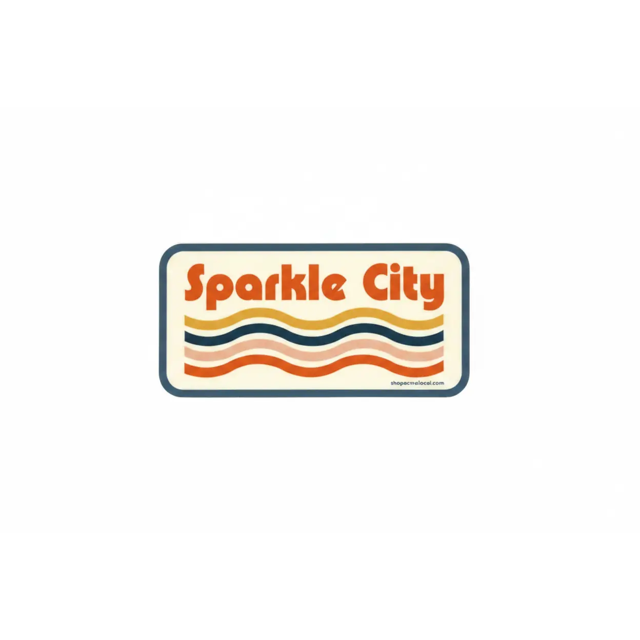 Sparkle City  waves sticker