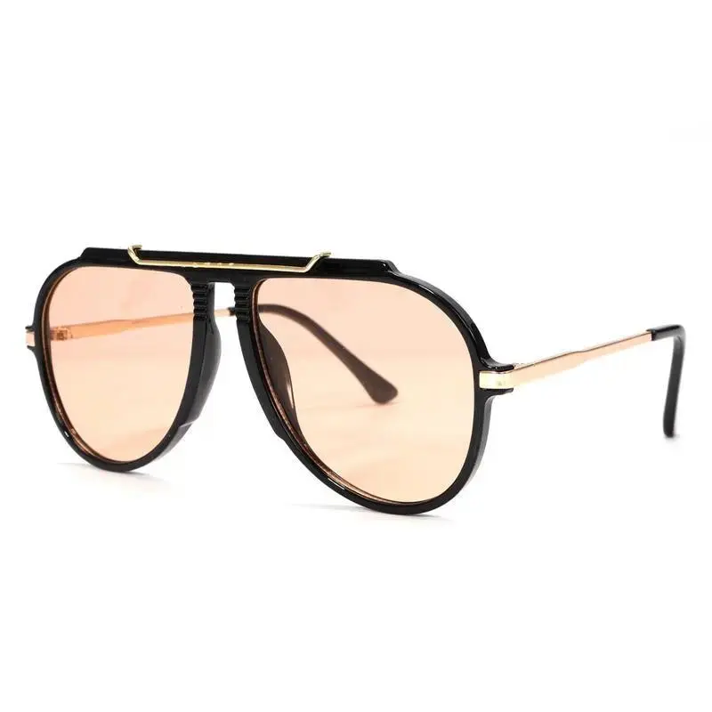 Black-framed champagne chips