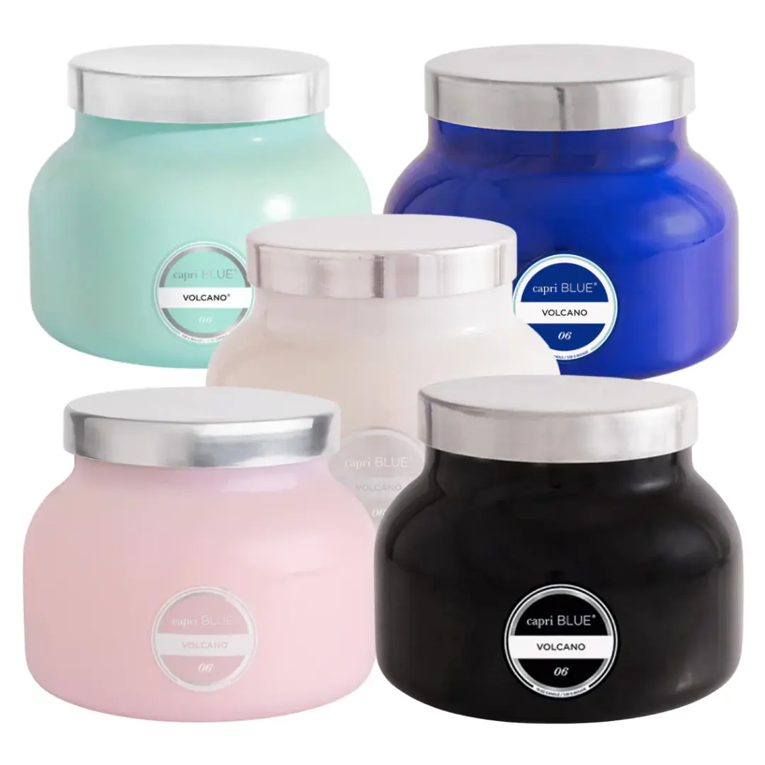 Capri Blue Volcano Candle - Signature Mercury Glass Jar - Luxury Tropical Scented Candle with Soy Wax Blend - Long Burning Highly Scented Home Fragrance (19 oz)