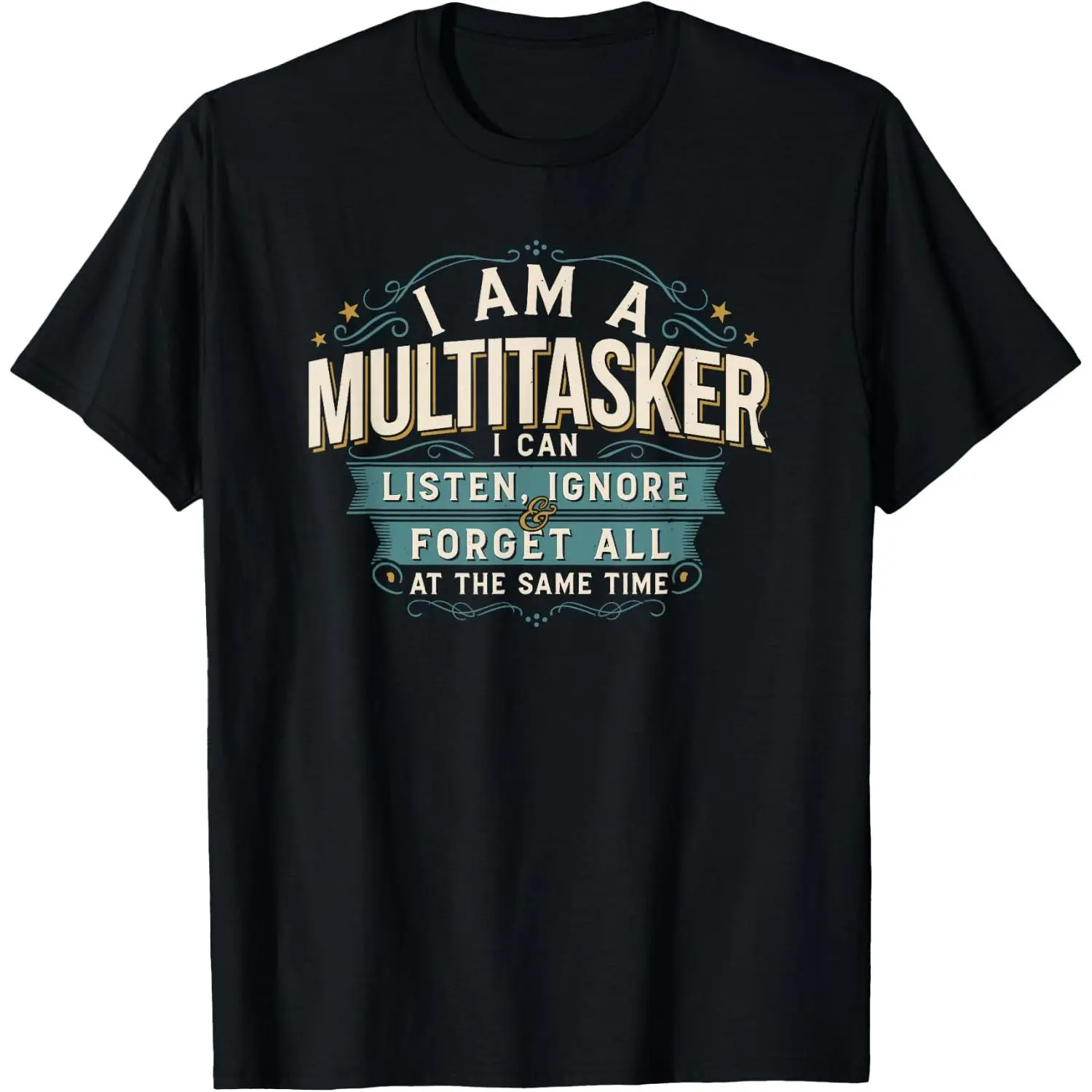 100%cotton Humorous Introvert Message for Quiet Men and Women Alike T-Shirt