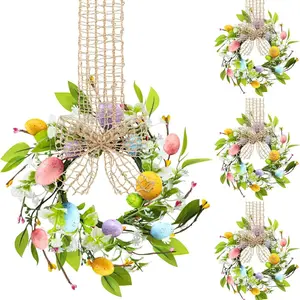 Easter Spring Festival Wreath for Kitchen Cabinet, Mini Artificial Easter Eggs, Decorative Home Decoration, Perfect for Spring Season