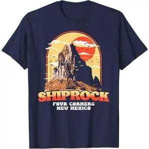 Vintage Shiprock New Mexico Graphic - Four Corners Southwest T-Shirt