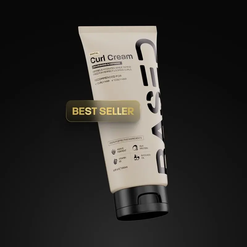 BASED Curl Cream | Instant Definition & Hydration | Simple, Effective, BASED.