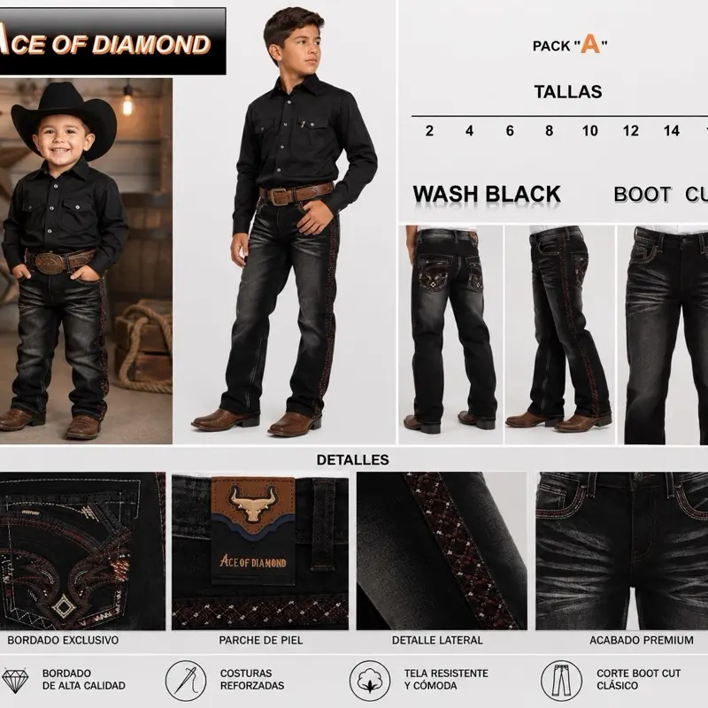 Pantalon Vaquero - Para Niño
