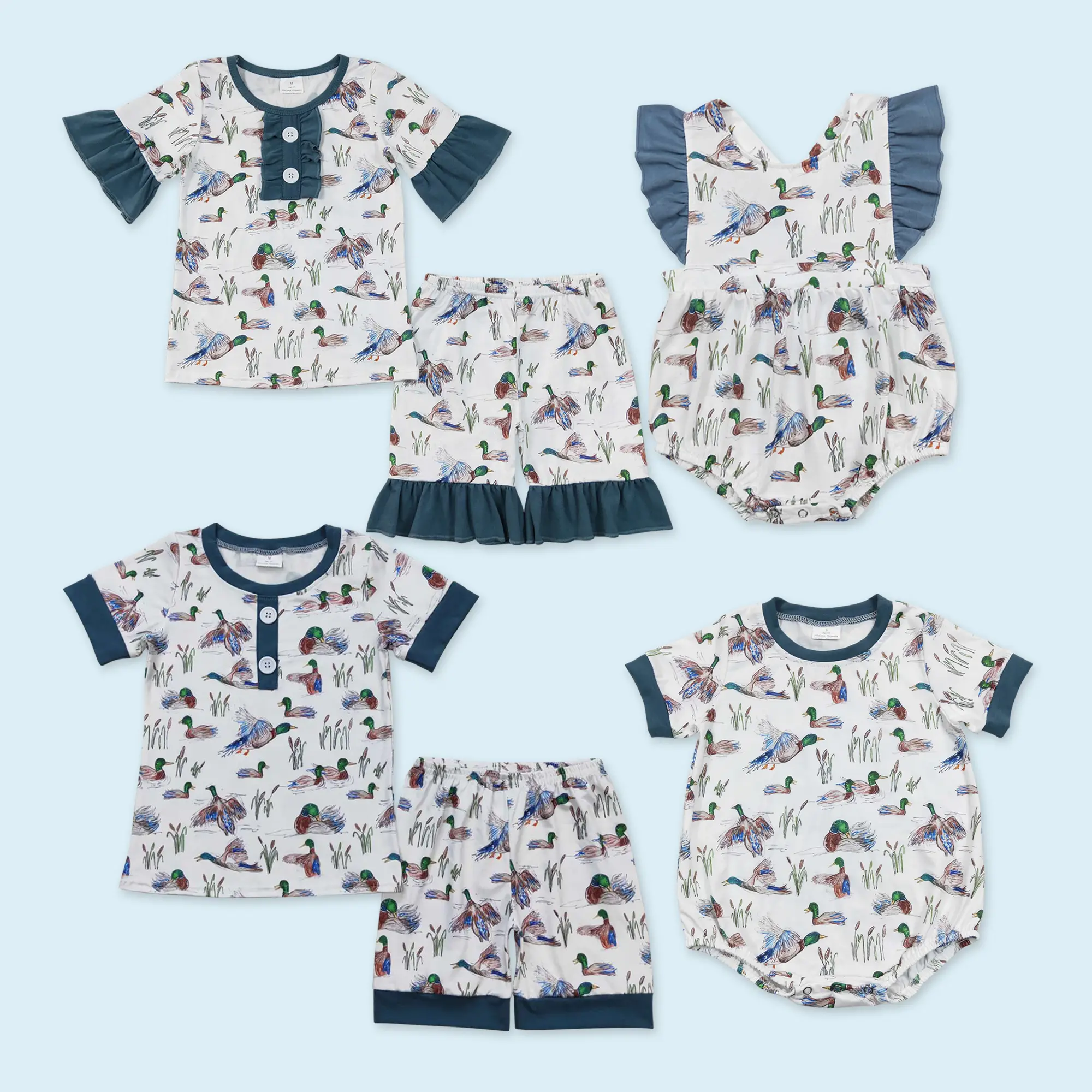 Mallard duck kids boy summer clothes