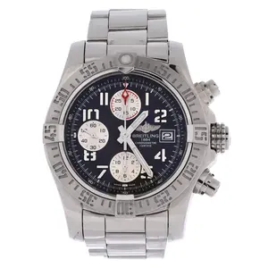 Pre-owned Breitling Avenger II Chronograph Automatic Watch Stainless Steel 43 by Rebag