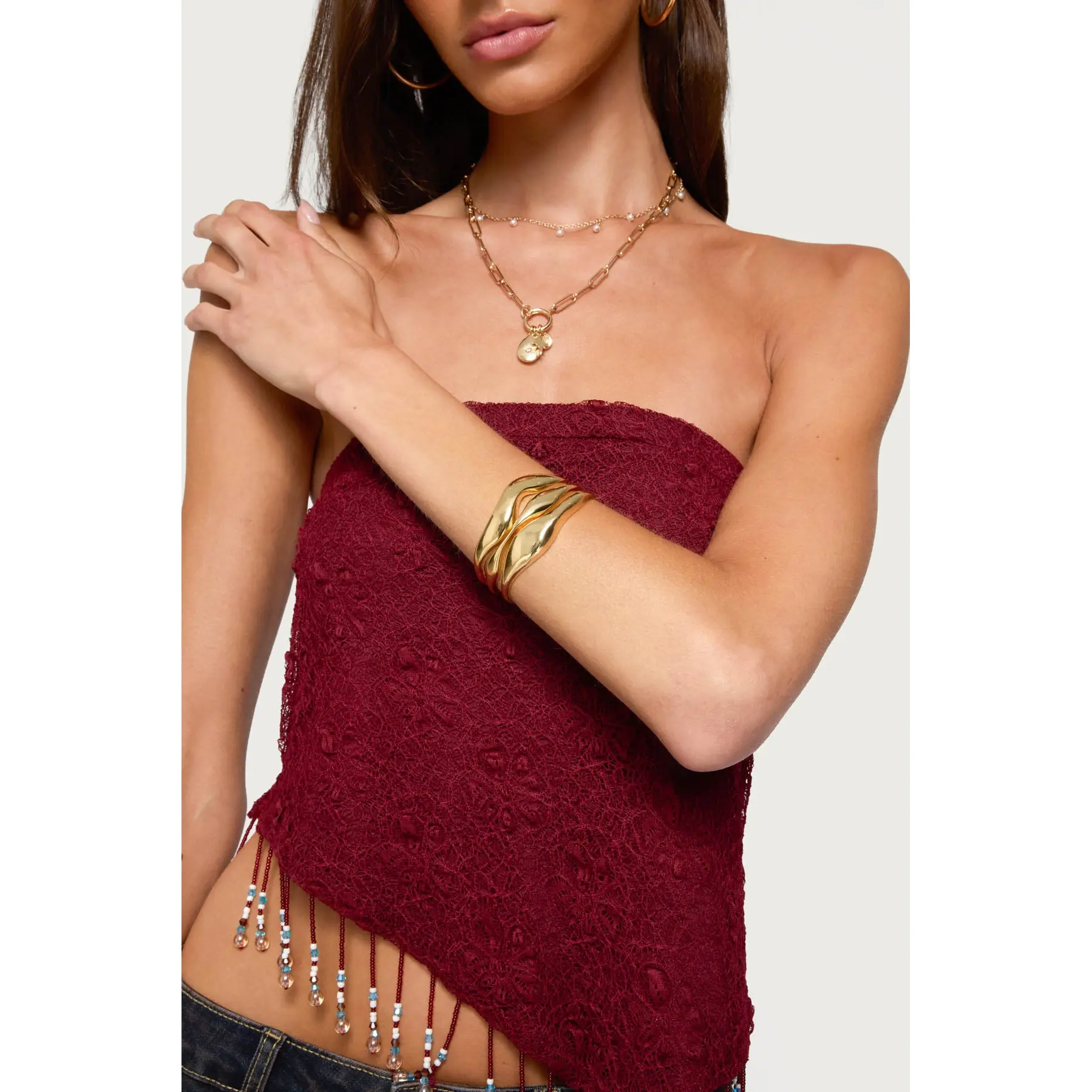 Abstract Stacked Arm Cuff