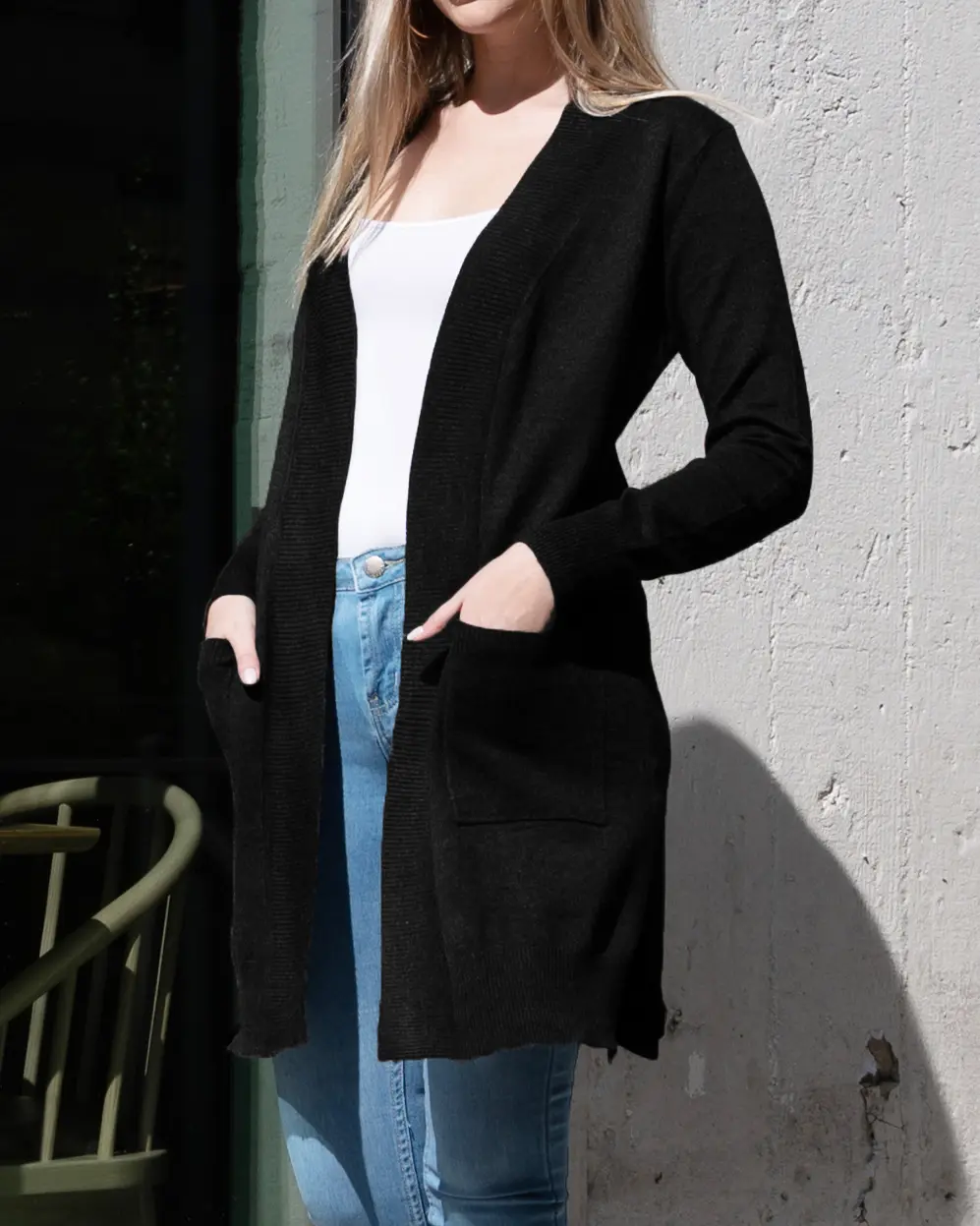 Essential Long Sleeve Knit Duster Cardigan