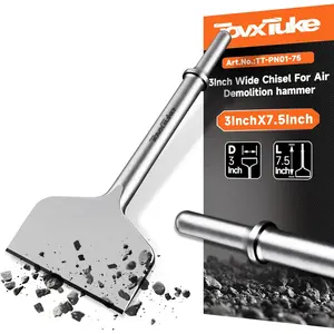 3" x 7.5" Air Hammer Chisel Pneumatic Chisel 0.401 Inch Shank Tile for Thinset Removal, Thinset Scaling, Tile Removal, Pneumatic Chisel