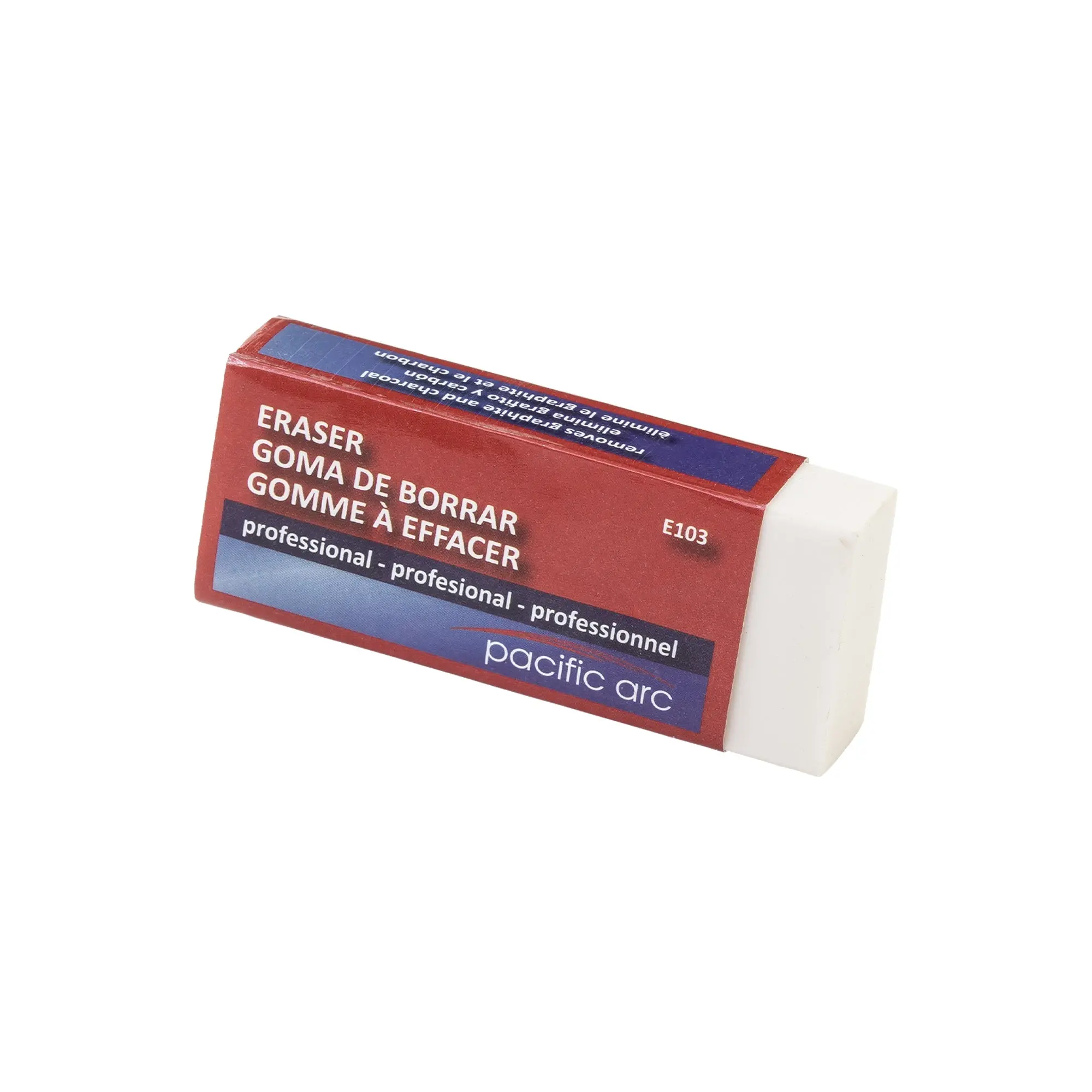 Pacific Arc, Eraser: soft white plastic Pacific Arc, Eraser: soft white plastic