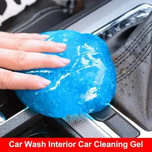 1pc Magic Car Cleaning Gel Slime - Effective Vent Dust Remover, Keyboard Dirt Cleaner, and Car Interior Cleaning Accessory - Easy to Use, Non-Toxic, and Reusable Car Care Tool