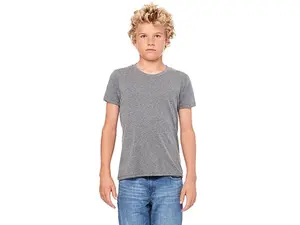 Bella 3001Y Youth Jersey Short Sleeve Tee - Deep Heather- YS