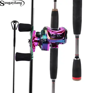 Sougayilang Fishing Rod and Reel Combo, Medium Heavy Fishing Pole with Baitcasting Reel Combo,  Baitcaster Combo, Outdoor fishing supplies