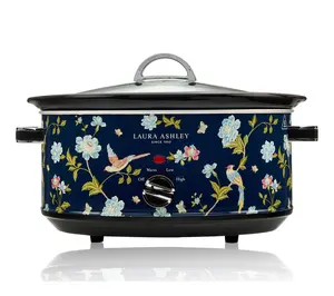 Laura Ashley Stainless Steel 6.5 Qt Slow Cooker Laura Ashley Stainless Steel 6.5 Qt Slow Cooker