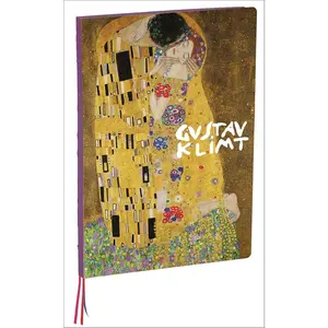 teNeues - A4 Notebook: The Kiss by Gustav Klimt, Hardcover - 230 Dot-Grid Pages with Exposed Lay Flat Binding, Three Ribbon Markers: Large Format Hardcover A4 Style Notebook with Special Features