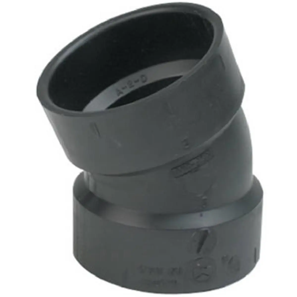212 MAIN Mueller Industries 02983H Ell-Shape ABS Plastic DWV Fitting, Hub-Hub Connection, 4 in, Low Chem Household Appliance Part