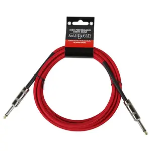 PGIK  0.25 in. - 10 ft. Woven Instrument Cable, Red