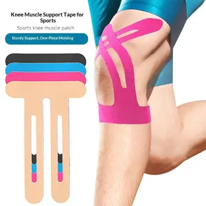 Five-Pack Sports Knee Pads, Pre-Cut Muscle Patch, Elastic Stretch, Kinesiology Tape, Ankle and Knee Support, Athletic Injury Prevention