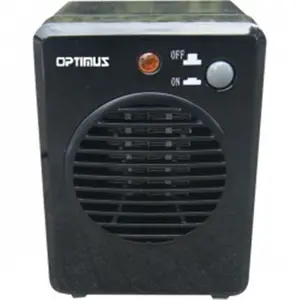 212 MAIN Optimus Black Compact Portable Mini Ceramic Heater - 300W Power, Ceramic Heating Element, Overheat Safety Protection Feature