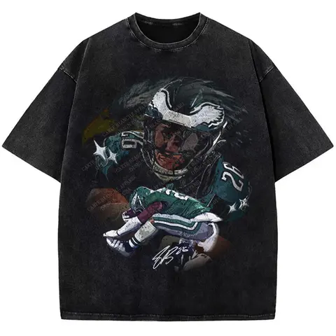 Saquon Night Night Jump Over T-Shirt Philadelphia Football Star Custom Graphic Tee