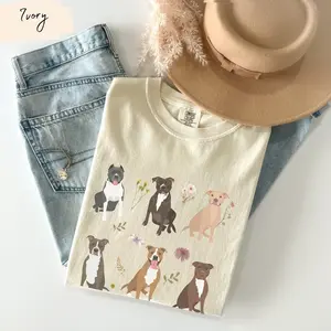 Pitbull Cottagecore Comfort Color, Pittie Shirt, Pitbull Mom, Pittie Lover, Pittie, Pitbull Gifts, American Pitbull Tee