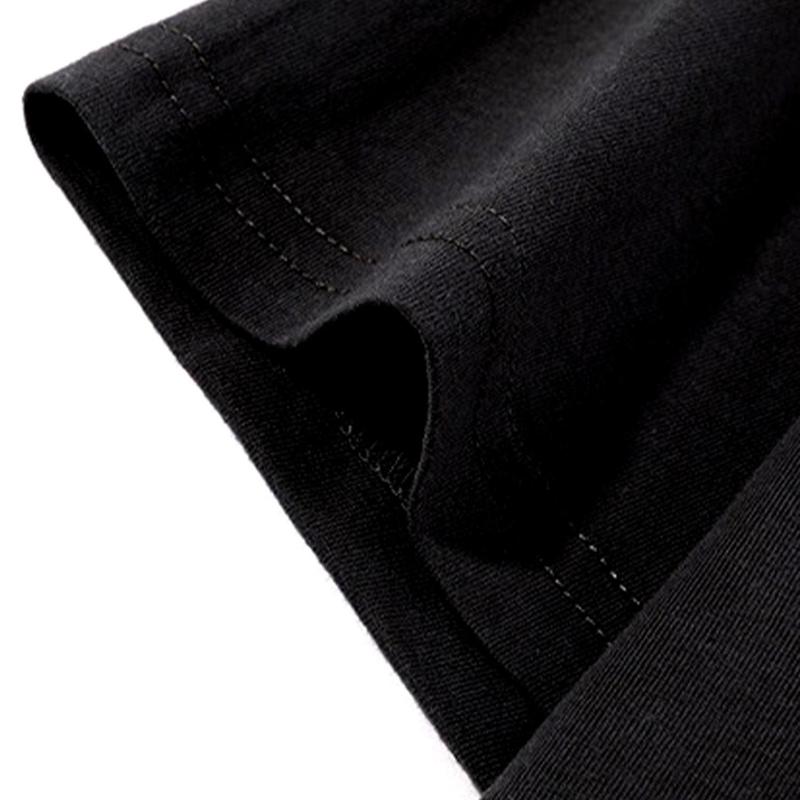 Relaxed black cotton T-shirt with stylish I love Tyler graphic for daily outfit