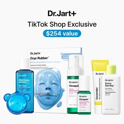 [Dr.Jart+] 7 Bestsellers Value Set | Instant Hydration | Plus SPF and Barrier Repair Korean Skincare Set | Sensitive Skin Routine | Glass Skin | SPF 50+