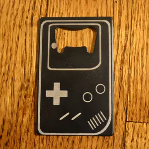 Credit Card Size Beer Bottle Opener - GameBoy Style