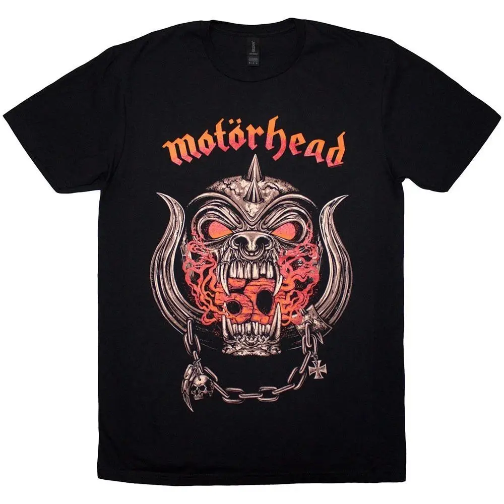 Motörhead 50 Years Warpig Red Gradient, Motörhead Graphic T-Shirt, Vintage Heavy Metal Band Tee, Premium Cotton Apparel