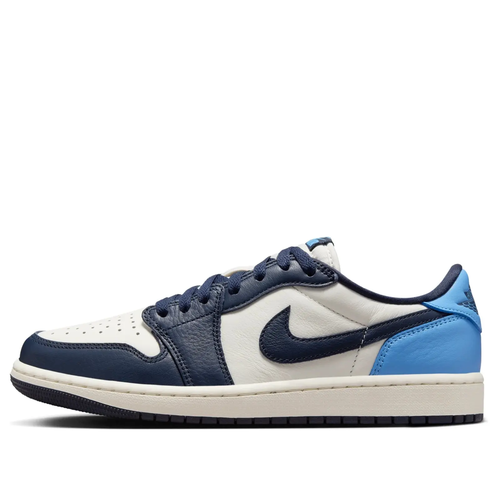 Air Jordan 1 Low OG Classic Men's Sneaker - 2025 Release Obsidian Colorway, Low-Profile Retro Casual Sports Footwear
