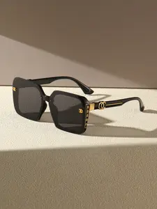 Women's Fashionable Oversized Sunglasses, Perfect for Summer Holidays, Outdoor Cycling Beach Parties, Versatile Street Style Accessory, Trendy Sporty Sunglasses