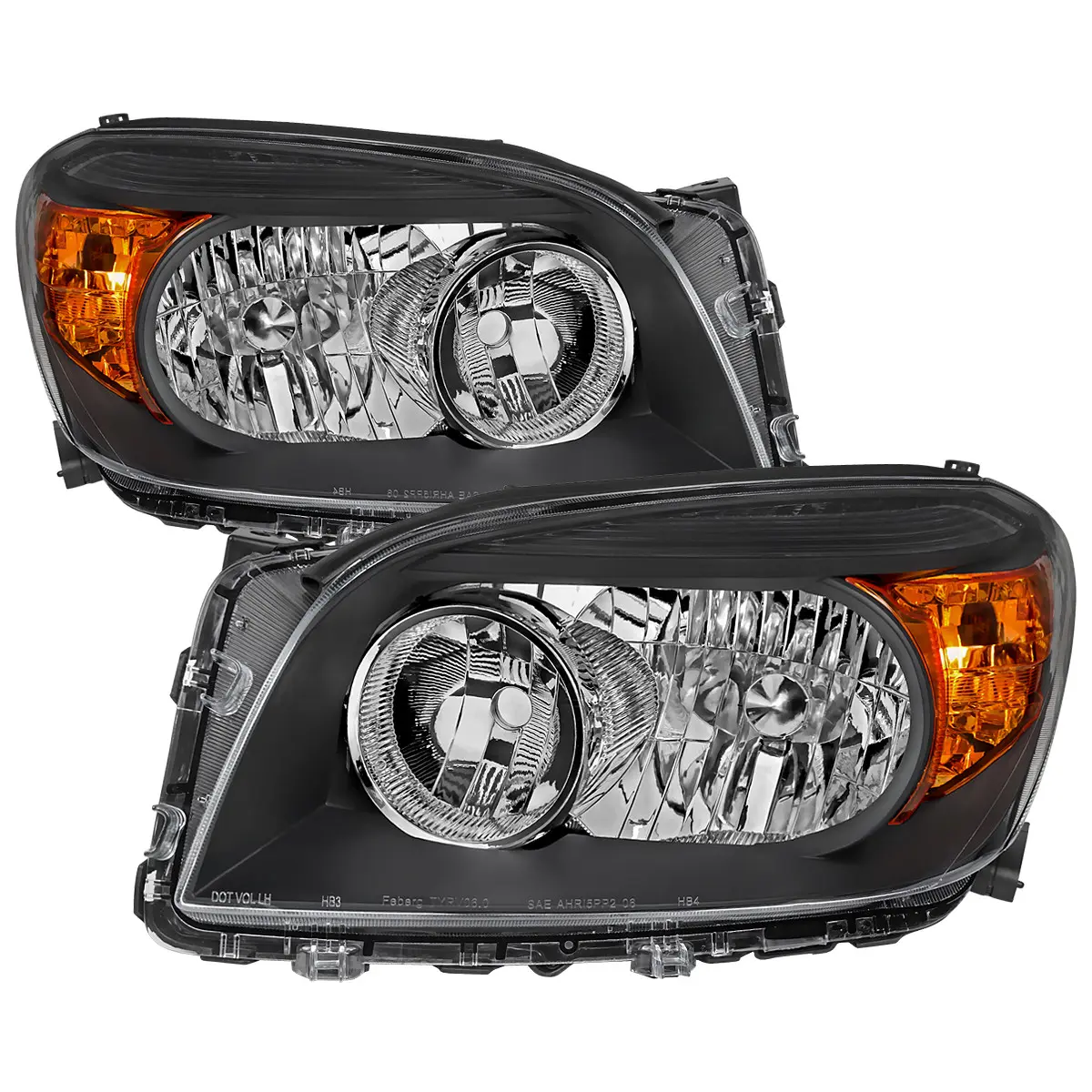 2006-2008 RAV4 Factory Style Headlights (Matte Black Housing/Clear Lens) 2006-2008 RAV4 Factory Style Headlights (Matte Black Housing/Clear Lens)