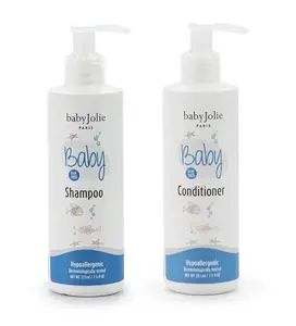 Baby Jolie Tear-Free Bath Essentials for Infants and Toddlers | Shampoo 7.5oz + Hair Conditioner 7.5oz