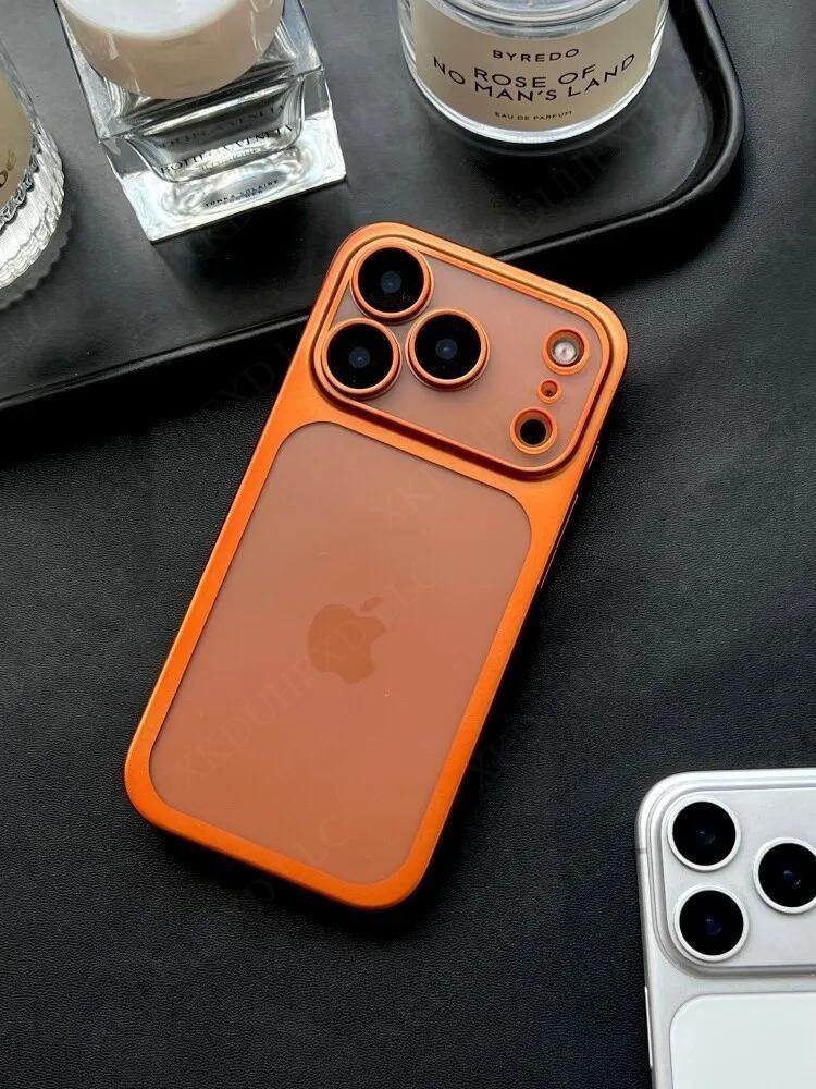 UV Coating Nano Matte Translucent Hard PC Case for iPhone 17 Air 16 pro max cases 15 13 12 11 Pro Max Ultra Thin Plating Frosted Bumper Cover