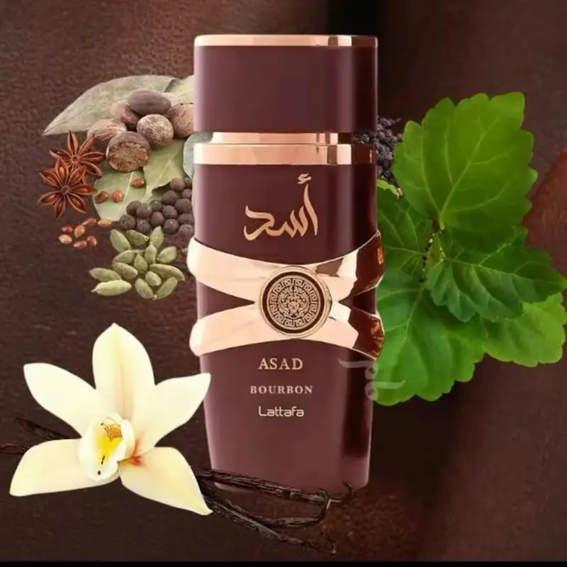 Lattafa Asad Bourbon Eau de Parfum 100ml Aromatic Fragrance in