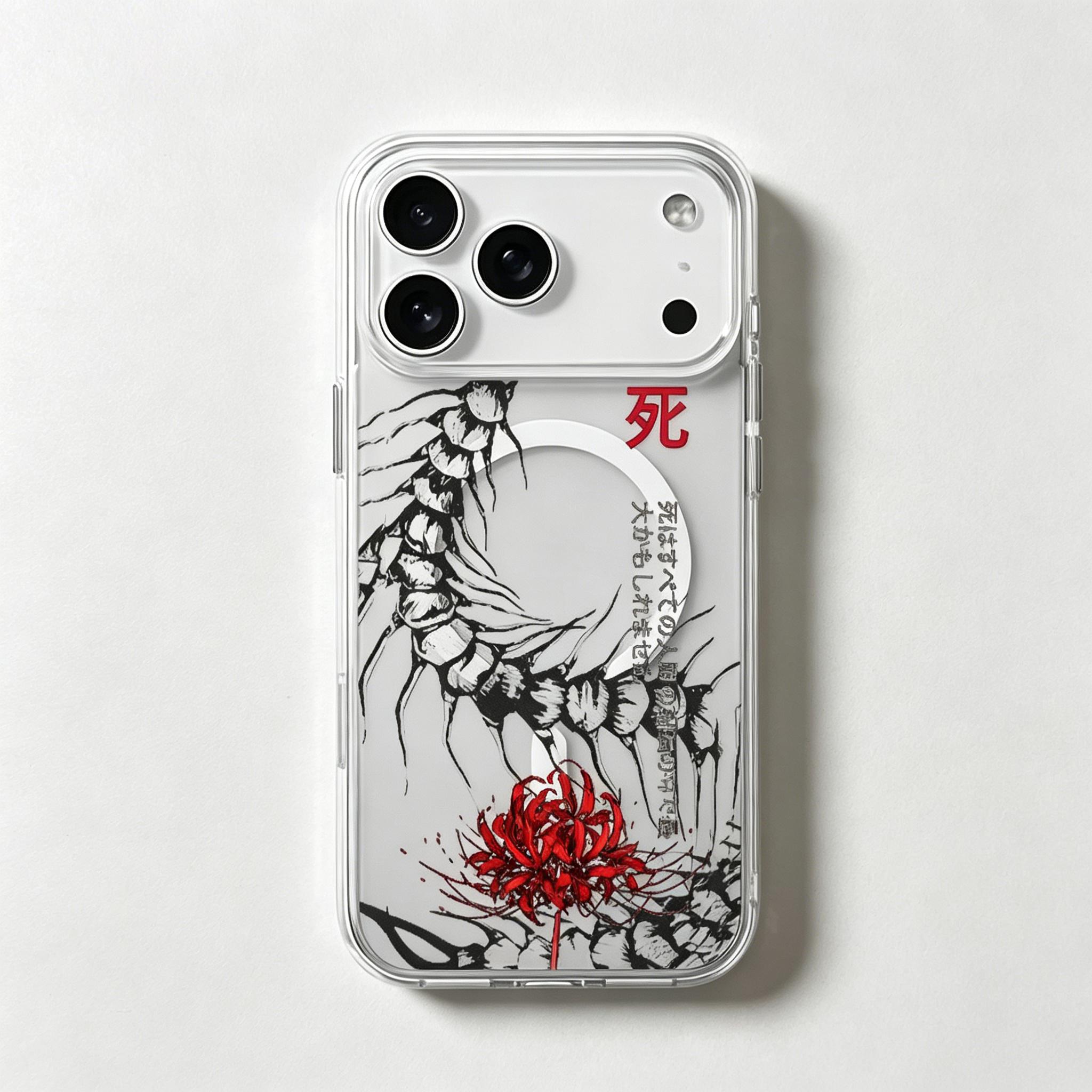 Tokyo Anime Ghoul Phone Case for iPhone 17/17Air/16/15/14/13/12/11 Pro Max - Shockproof, Transparent, Magnetic Phone Case, Protects Your Phone, Colorful Animal Pattern, Personalized Smartphone Case, Screen Protector
