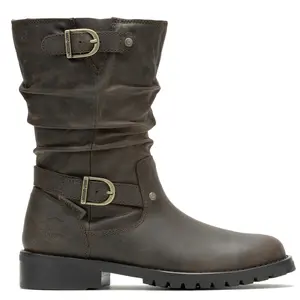 Harley-Davidson Footwear Womens Almand Motorcycle Casual Boots Mid Calf Low Heel 1-2" - Brown