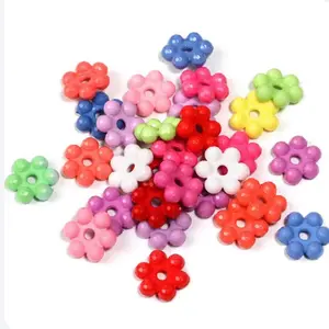 Colored Bubble Spacer Beads 20mm Set of 10 Random Mix Color