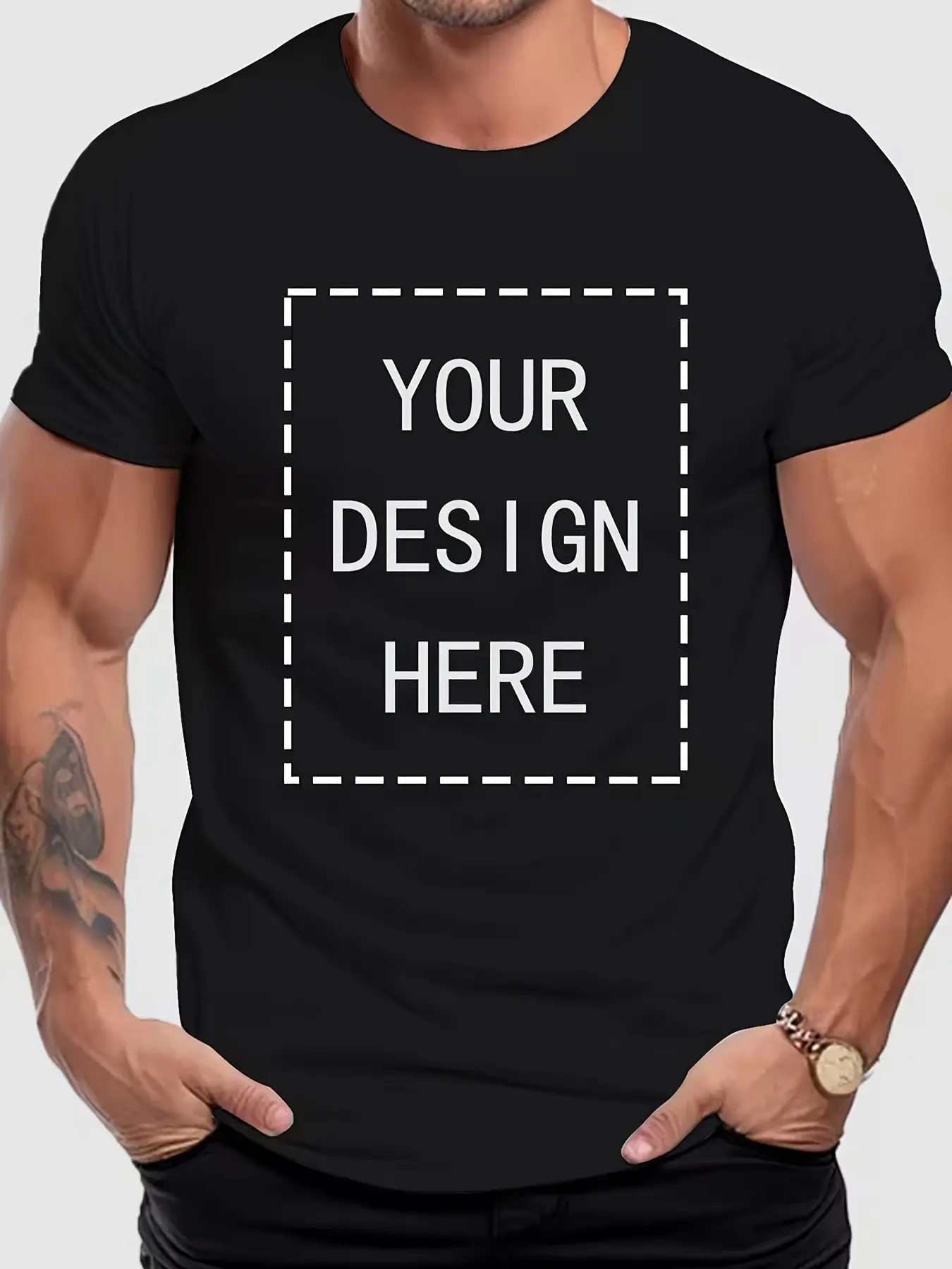 Personalized Custom Front Print T-Shirt Add Image Text Logo All Season Unisex Fashion Gift Top