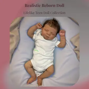 48cm-19in Lifelike Realistic Black Skin Soft Vinyl Reborn Doll - Moveable Arms, Complete Clothes & Accessories, Collectibles, Dolls for Teenagers, Ideal Holiday/Birthday Gift