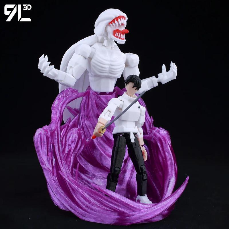 9L3D Printed Anime Jujutsu Kaisen Sukuna Yuji Yuta Satoru Gojo Lucky Dummy 13 Movable Shapeshift Action Figures Mannequin