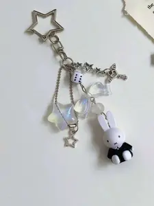 Cute Rabbit Design Keychain, Fashionable Keychain for Women & Men, Trendy All-match Keychain for Birthday Gift, Fashion Accessories for Daily Use, Keychain Kawaii